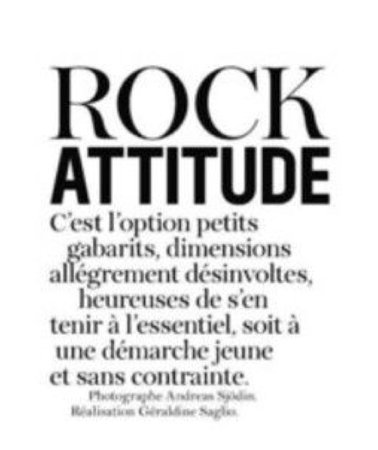 rock attitude text