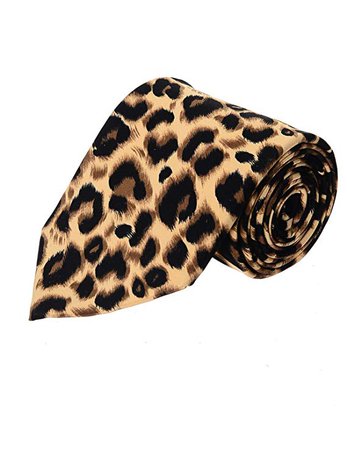 FLATSEVEN Mens Classic Leopard Print Neck Tie (YA018) Beige at Amazon Men’s Clothing store: