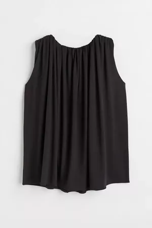 Sleeveless blouse - Black - FEMME | H&M FR