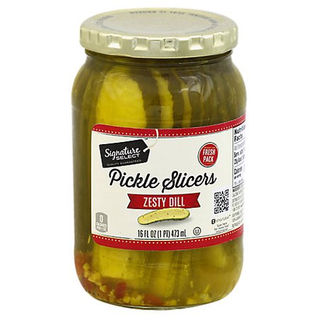 Signature SELECT Pickles Slicers Zesty Dill Jar - 16 Fl. Oz. - Randalls