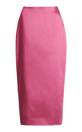 Carolina Herrera - Satin Midi Skirt