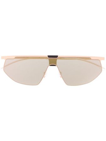 Shop Mykita x Bernhard Willhelm Paris oversized tinted sunglasses with Express Delivery - FARFETCH