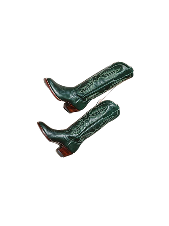 green leather cowboy cowgirl boots footwear’s