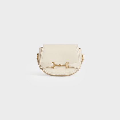 Small Crécy bag in Satinated Calfskin - Yellow|Beige - 191363BUT.01CR | CELINE