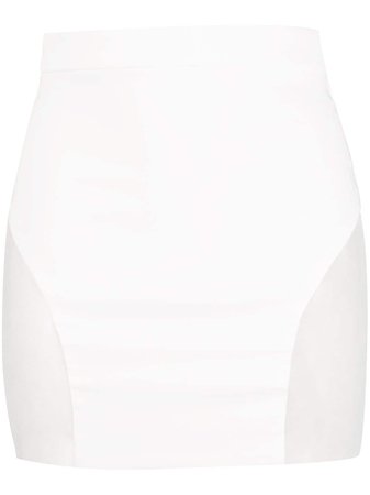 Loulou sheer-panel Mini Skirt - Farfetch