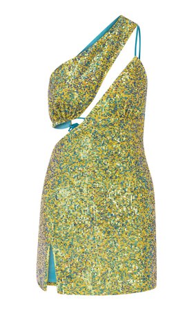 Amaya Asymmetric Sequin Mini Dress By Ila. | Moda Operandi