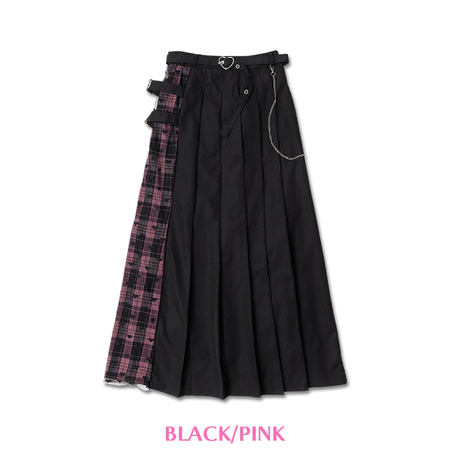 LOVE PUNK Long Skirt (Pink) | ACDC RAG