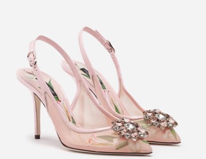 dolce gabbana heels slingback pink