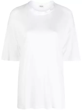 Saint Laurent short-sleeve Silk T-shirt - Farfetch