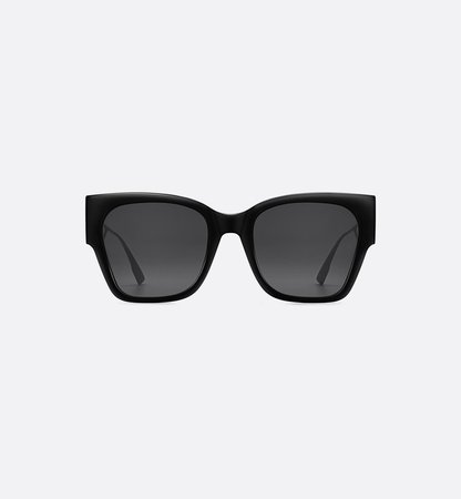 30Montaigne1 Black Rectangular Sunglasses - products | DIOR