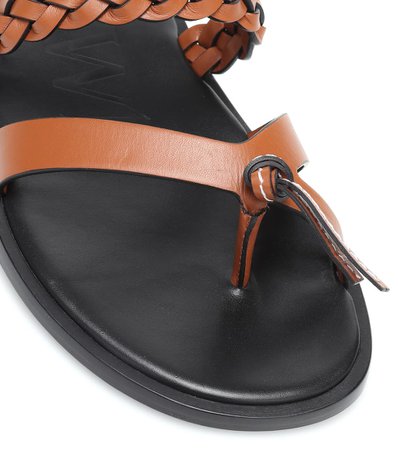 Paula's Ibiza Leather Sandals - Loewe | Mytheresa