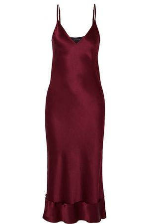 Lee Mathews | Rose silk-satin midi dress | NET-A-PORTER.COM