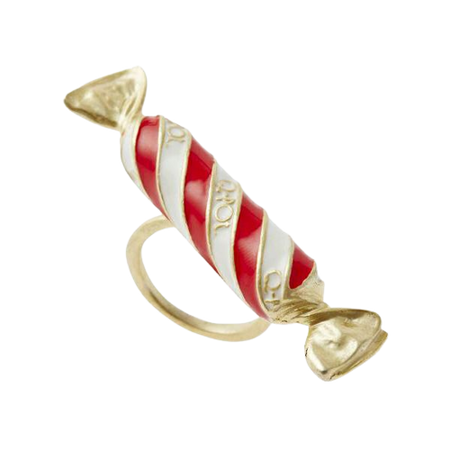 Q-Pot | Ring/Stripe Candy (Red)