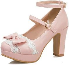 pink heels mary janes