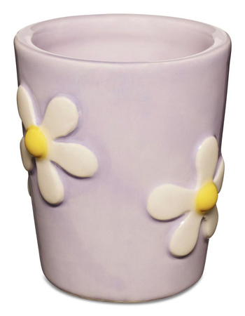 lilac daisy shot glass - spencer’s