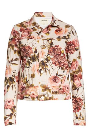 L'AGENCE Celine Floral Print Jacket | Nordstrom