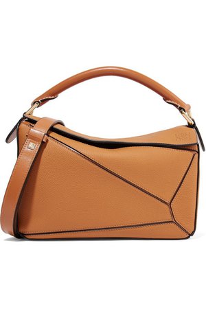 Loewe | Puzzle small textured-leather shoulder bag | NET-A-PORTER.COM