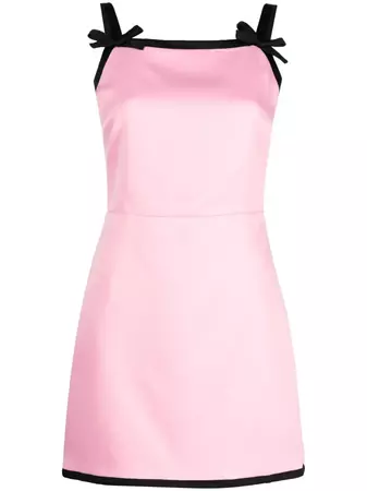 MSGM contrast-border Mini Dress - Farfetch