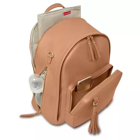 Skip Hop GREENWICH Simply Chic Diaper Backpack - Caramel : Target