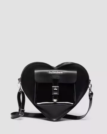 Heart Shaped Leather Backpack in Black | Dr. Martens