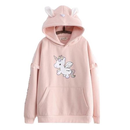 Tiny Unicorn Hoodie Pastel Fairy Kei Sweater Kawaii | Kawaii Babe