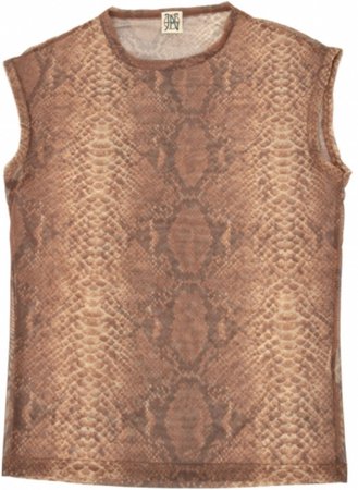 Jean Paul Gaultier python Maille muscle top
