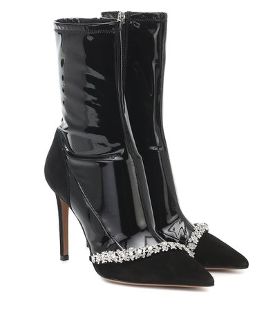 Ane Embellished Leather Ankle Boots - Alexandre Vauthier | Mytheresa