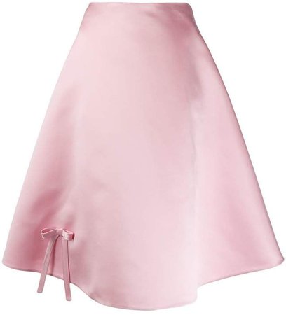 double satin poodle skirt with bow