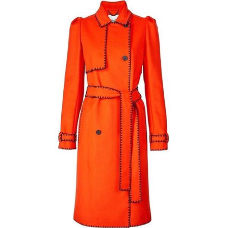orange coat trench