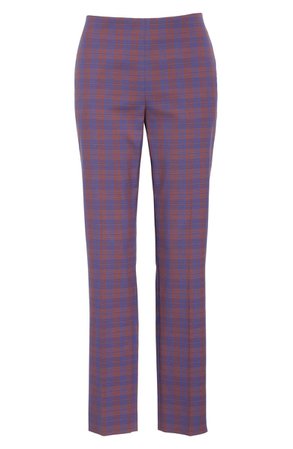 BOSS Tarera Structured Check Pants | Nordstrom