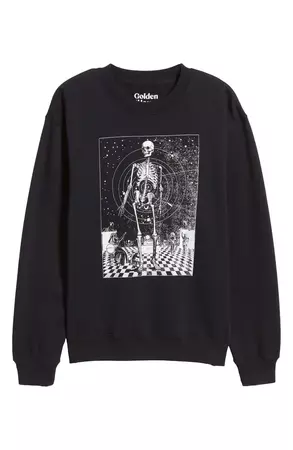 GOLDEN HOUR Skeleton Space Time Graphic Sweatshirt | Nordstrom