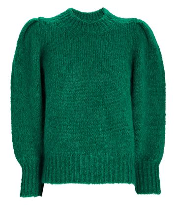 Isabel Marant Emma Puff-Sleeve Crewneck Sweater | INTERMIX®