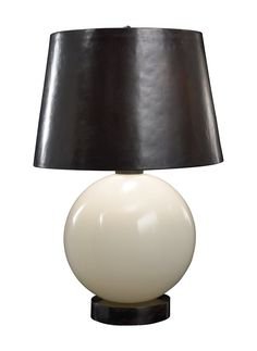 black & white table lamp