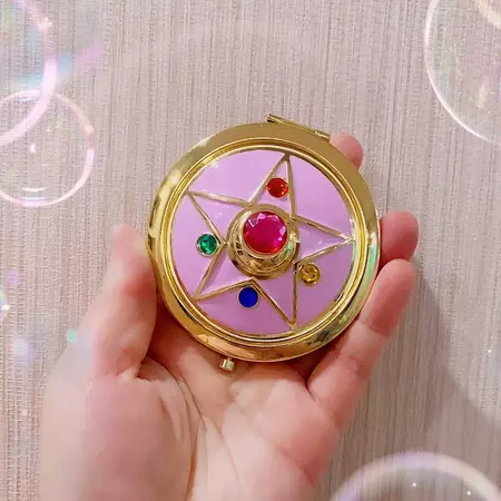 MIRROR Sailor Moon Make Up Sailor Moon R Moonlight Memory Series Crystal Star Case Cosmetic Compact Travel Folding Cosplay Box - AliExpress