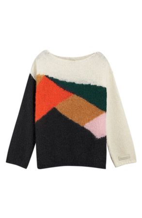Burberry Paw Intarsia Mohair & Silk Sweater | Nordstrom