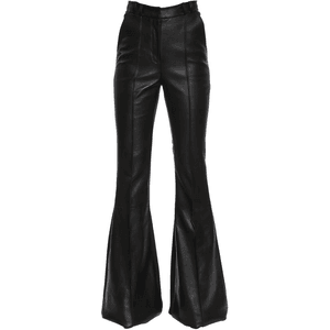 Flared Leather & Cady Stretch PNG PANTS
