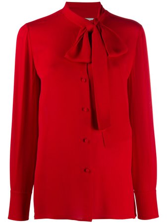 Valentino pussy-bow Buttoned Blouse - Farfetch