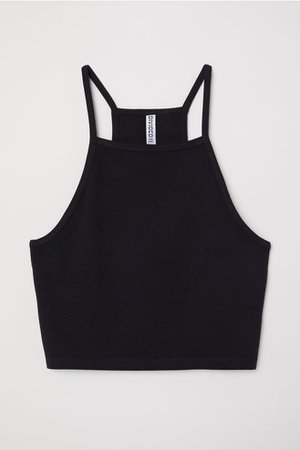 Short Camisole Top - Black - Ladies | H&M US