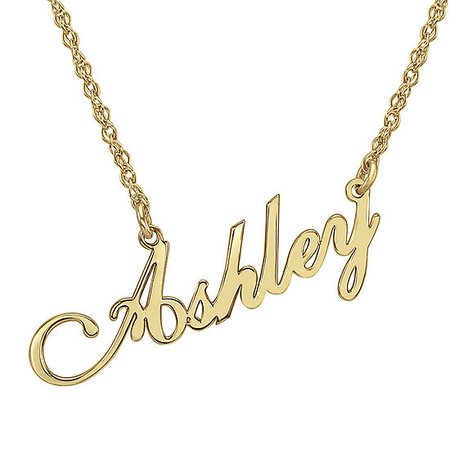gold name chain - Google Search