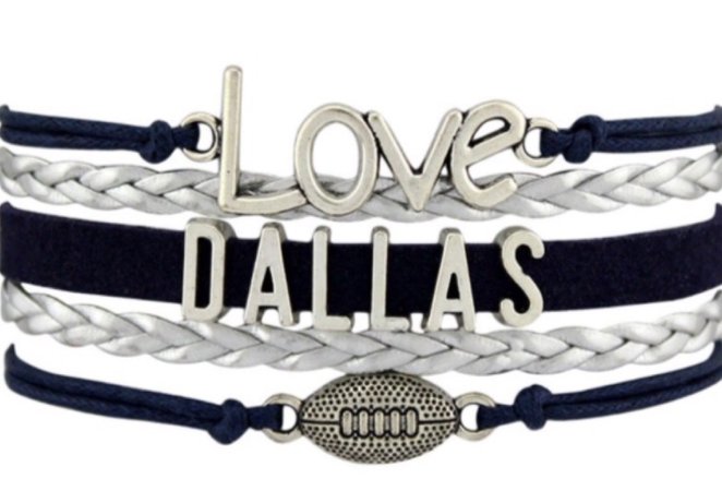 football Dallas cowboys bracelet