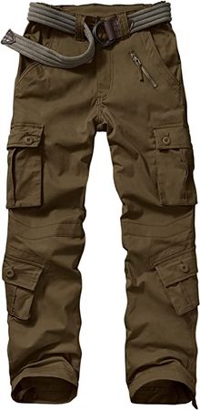 Amazon.com: Alfiudad Womens Cargo Pants with Pockets Casual Military Army Hiking Combat Tactical Work Pants Trousers : Clothing, Shoes & Jewelry