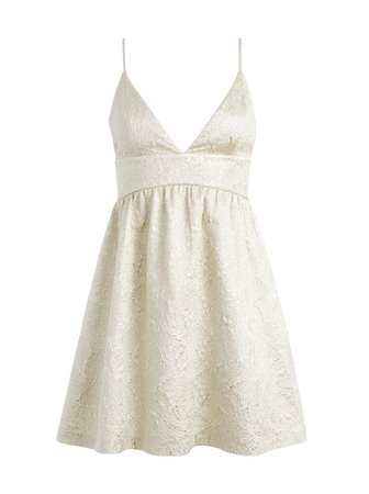 Foley Dress In Gold | Alice And Olivia