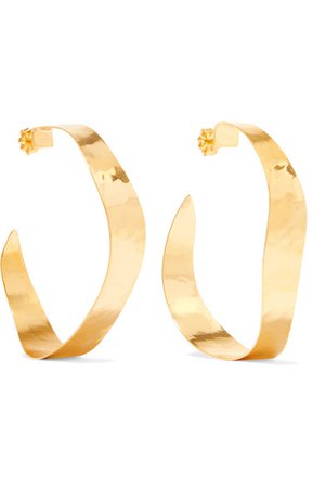 Chan Luu | Gold-plated hoop earrings | NET-A-PORTER.COM