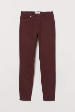 Slim-fit Pants - Red