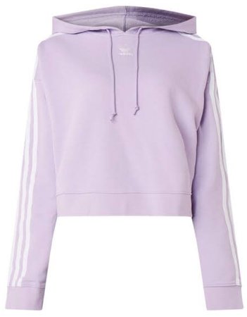 Adidas cropped hoodie - pastel purple