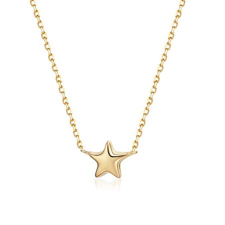 Gold star necklace