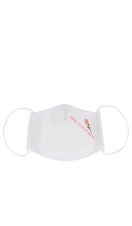 LPA This Too Shall Pass Protective Face Mask in White This Too | REVOLVE