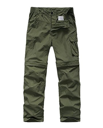 Amazon.com: Men's Outdoor Quick Dry Convertible Lightweight Hiking Fishing Zip Off Cargo Work Pants Trousers: Clothing