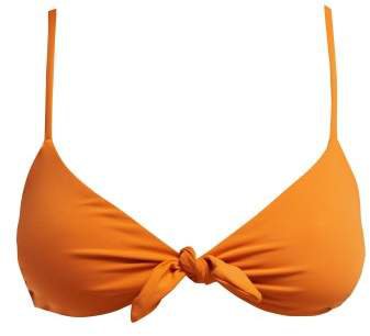 Carla Knot Detail Bikini Top - Womens - Orange