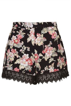 Petite Floral Print Shorts from Topshop